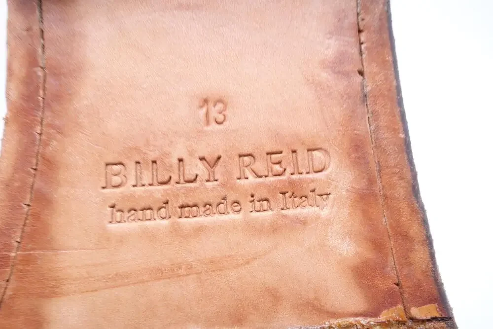 Billy Reid Boots Mens Size 13 Brown Leather Canvas Chukka Ankle Made In Italy